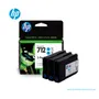 TINTA HP 3ED77A (712A) PAQUETE DE 3, 29ML CIAN, DESIGNJET T210, T230, T250, T630, T650 - imagen 2