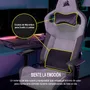 SILLA GAMING CORSAIR T3 RUSH-GRIS/CARBON(CF-9010056-WW) - imagen 4