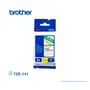 CINTA BROTHER TZE-141, 18 MM BLACK ON CLEAR 3/4" - imagen 1