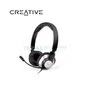 AUDIFONO CREATIVE CHATMAX HS-720, USB CANCELADOR DE RUIDO, NEGRO CON PLATA - imagen 2