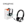 AUDIFONO CREATIVE CHATMAX HS-720, USB CANCELADOR DE RUIDO, NEGRO CON PLATA - imagen 1