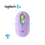 MOUSE LOGITECH POP ( 910-006544 ) BLUETOOTH, FRESH VIBES, LILA CON VERDE - imagen 2