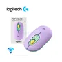 MOUSE LOGITECH POP ( 910-006544 ) BLUETOOTH, FRESH VIBES, LILA CON VERDE - imagen 1