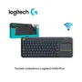 TECLADO LOGITECH K400 PLUS ( C920-007123 ) WIRELESS TOUCH SP, BLACK - imagen 1