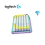 TECLADO LOGITECH POP KEYS ( 920-010714 ) INALÁMBRICO FRESH VIBES LILA CON VERDE - imagen 3