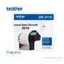 ROLLO CONTINUO BROTHER DK-2113/DK2113 BLACK/CLEAR 2-3/7"  - imagen 1