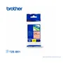 CINTA BROTHER TZEB51 24MM BLACK ON FLUORESCENT ORANGE 1" - imagen 1
