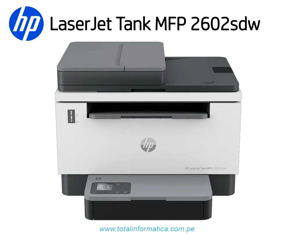 Multifuncional HP LaserJet Tank 2602sdw 2R7F5A (Usb, Red y Wifi) C/ADF - imagen 1