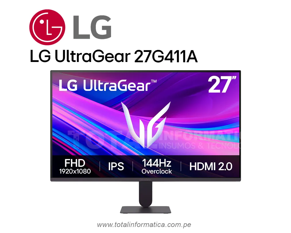 Monitor LG 27G411A-B 27in FHD 144Hz - imagen 1