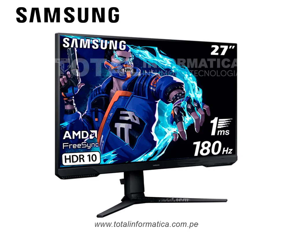 Samsung Odyssey G3 27" Monitor Gaming LS27DG300ELXPE FHD VA HDMI / Display Port / 1ms - imagen 2