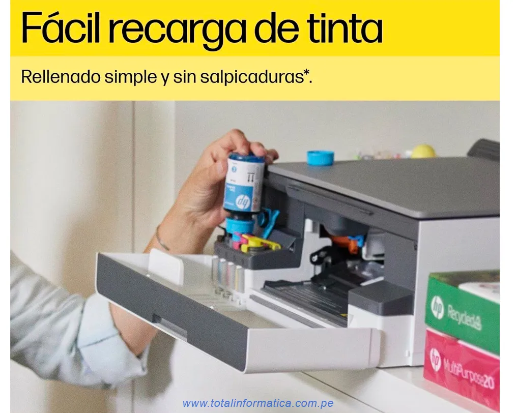 Impresora HP Smart Tank 580 1F3Y2A Wi-Fi/BT/USB 2.0 - imagen 4