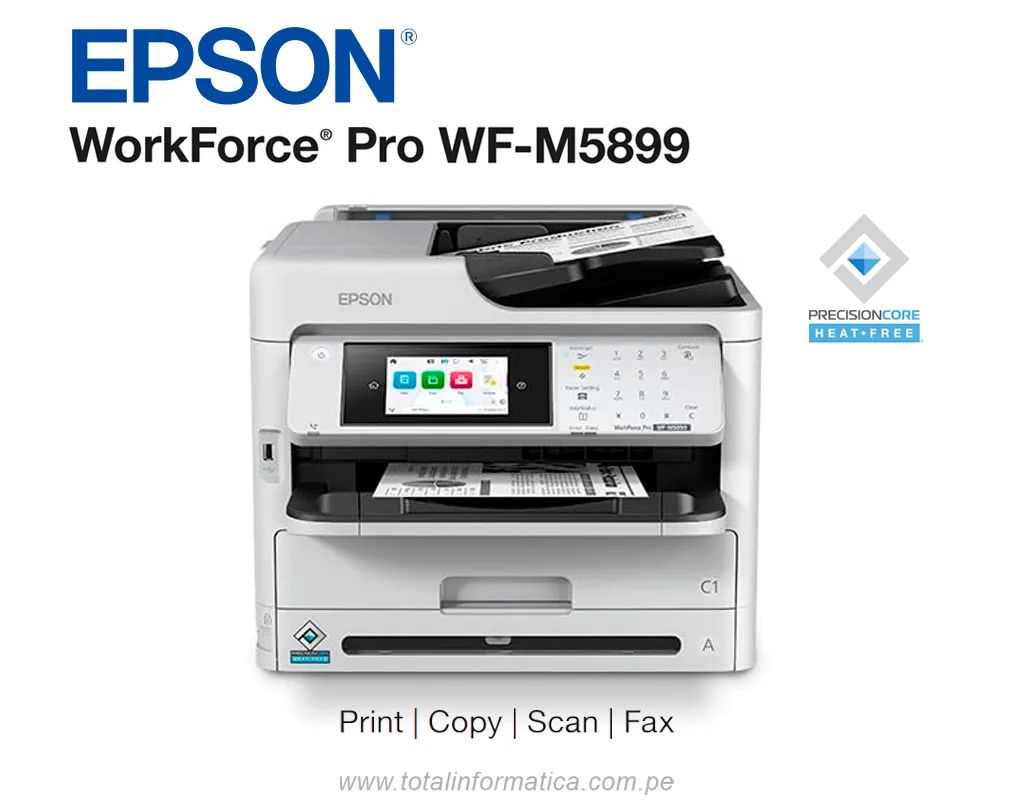 Impresora Multifuncional Monocromática WorkForce Pro WF-M5899 Dúplex / 34 ppm  - imagen 1