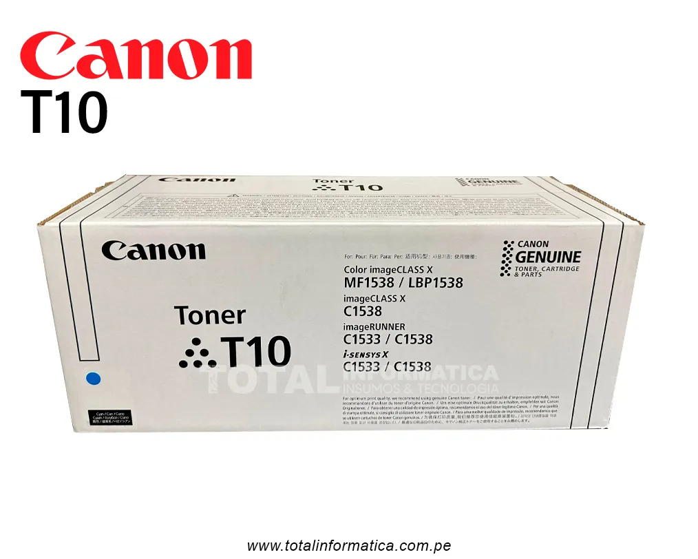 Toner Canon T10 Cyan / imageRUNNER C1538iF - imagen 2