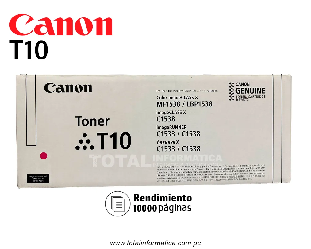 Toner Canon T10 Magenta / imageRUNNER C1538iF - imagen 1