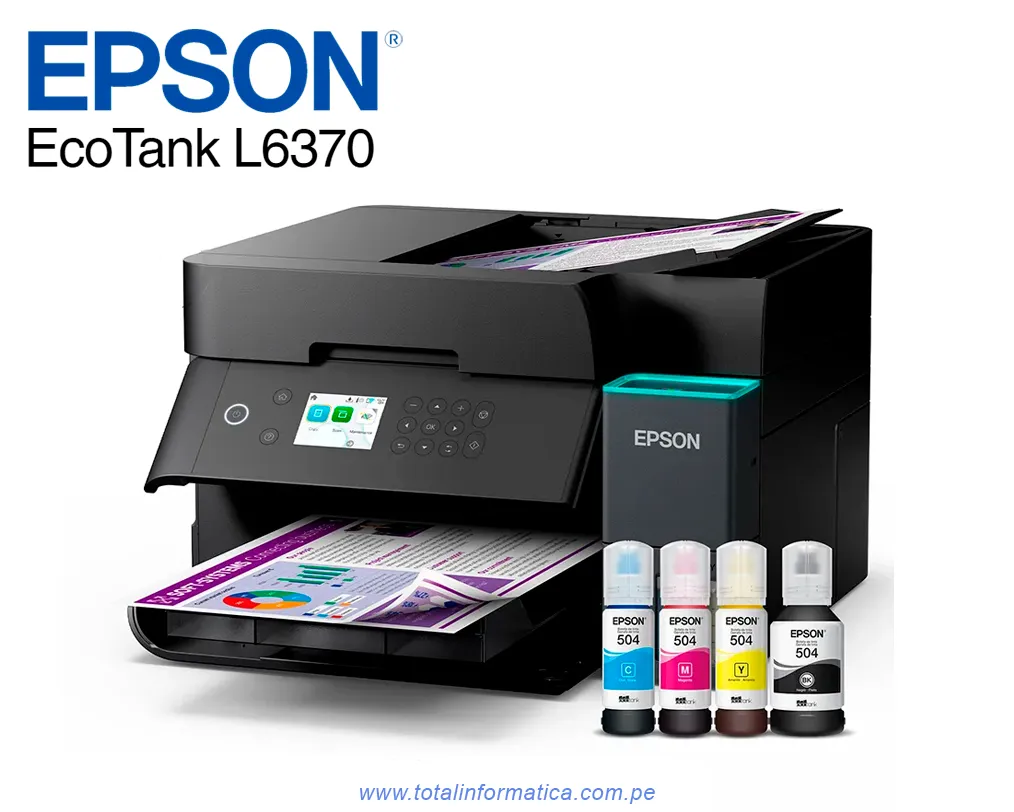 Impresora Epson L6370 Ecotank Multifuncional Wi-Fi / Ethernet / USB - imagen 2