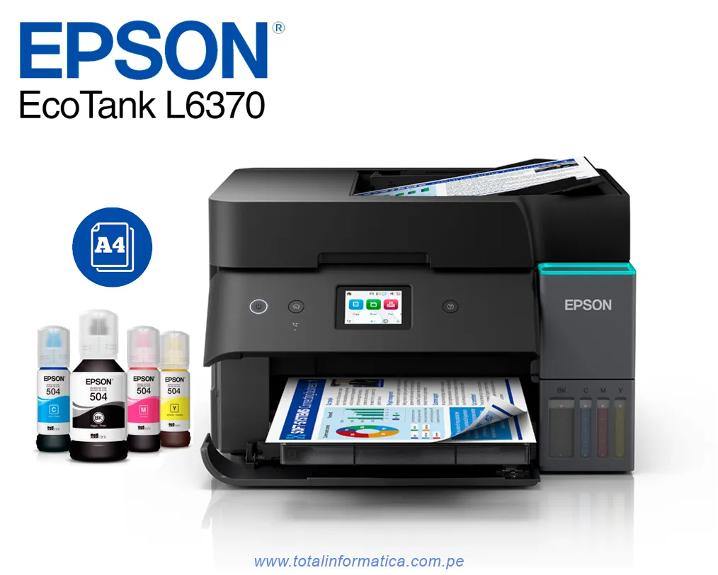 Impresora Epson L6370 Ecotank Multifuncional Wi-Fi / Ethernet / USB - imagen 1