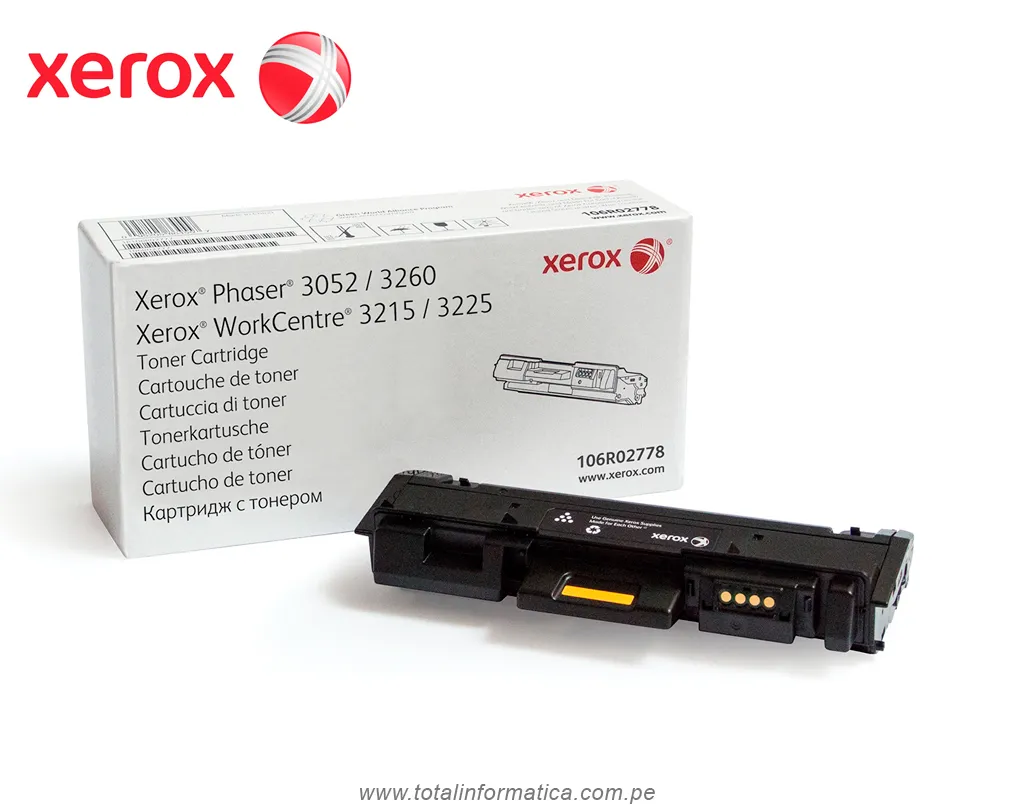 Toner Xerox 106R02778 Negro Original | 3000 Paginas. - imagen 2