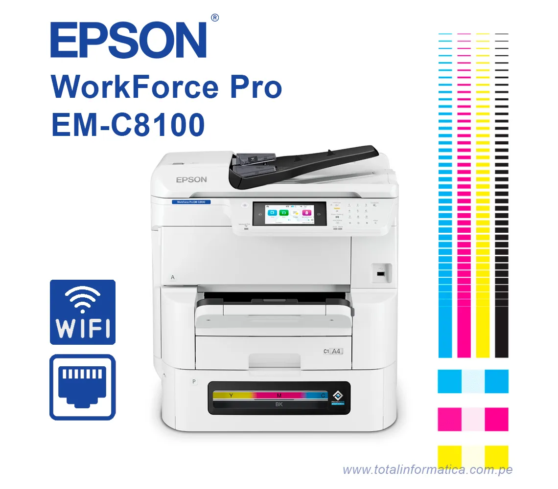 EPSON WORKFORCE PRO EM-C8100 COLOR, COPIER, PRINTER, SCANNER, FORMATO A3 - imagen 1