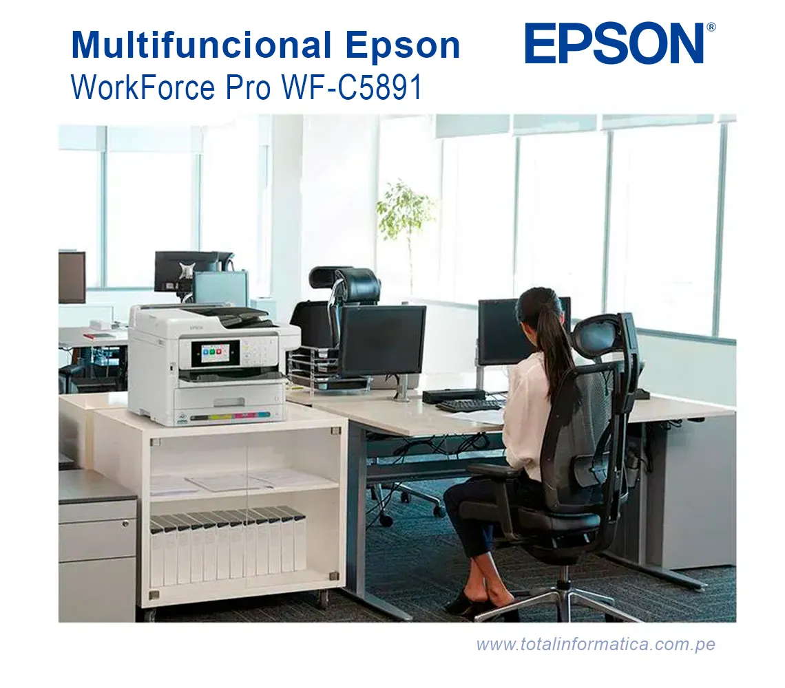 MULTIFUNCIONAL EPSON WORKFORCE PRO WF-C5891 COLOR 34 PPM - imagen 2