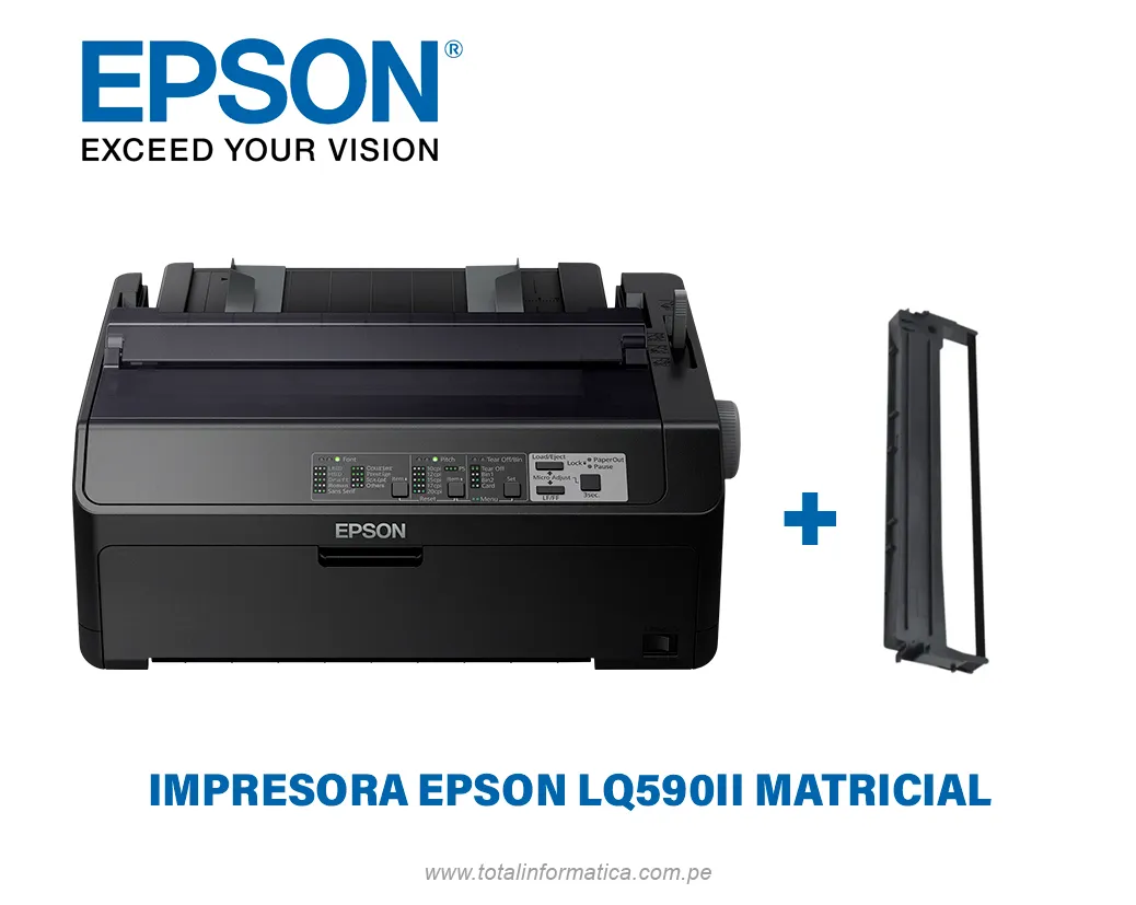IMPRESORA MATRICIAL EPSON LQ-590II, 24PINES, USB/PARALELO - imagen 1
