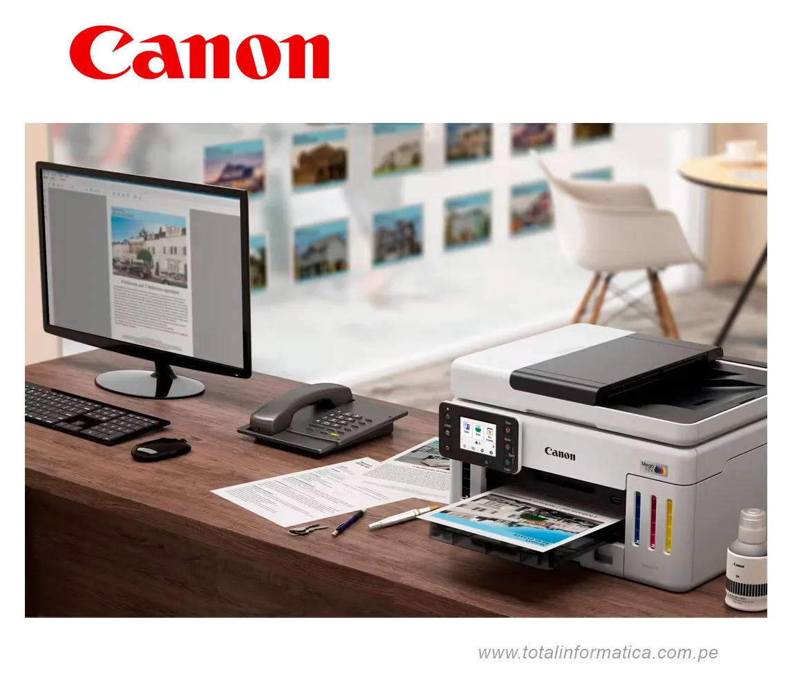 MULTIFUNCIONAL CANON MAXIFY GX6010, IMPRESORA INALAMBRICA, COLOR, WIFI, USB - imagen 3