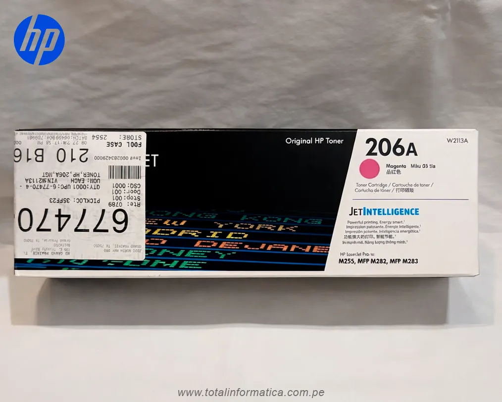 Tóner HP 206A W2113A Magenta | Rendimiento 1,250 páginas - imagen 3
