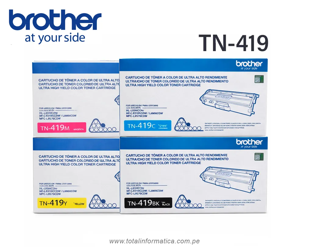 Tóner Brother TN-419M Magenta Original | HL-LC8900CDW 9,000 páginas - imagen 3