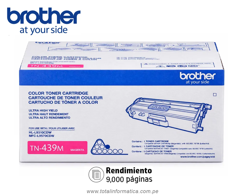 Tóner Brother TN-419M Magenta Original | HL-LC8900CDW 9,000 páginas - imagen 1