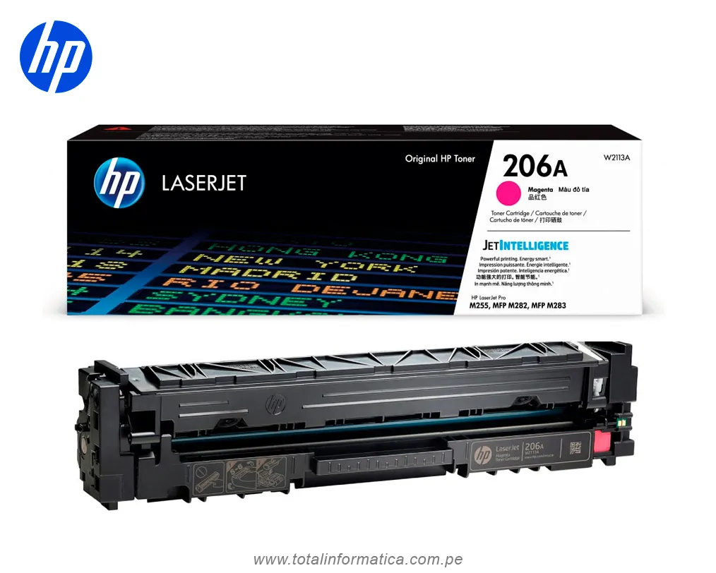 Tóner HP 206A W2113A Magenta | Rendimiento 1,250 páginas - imagen 2