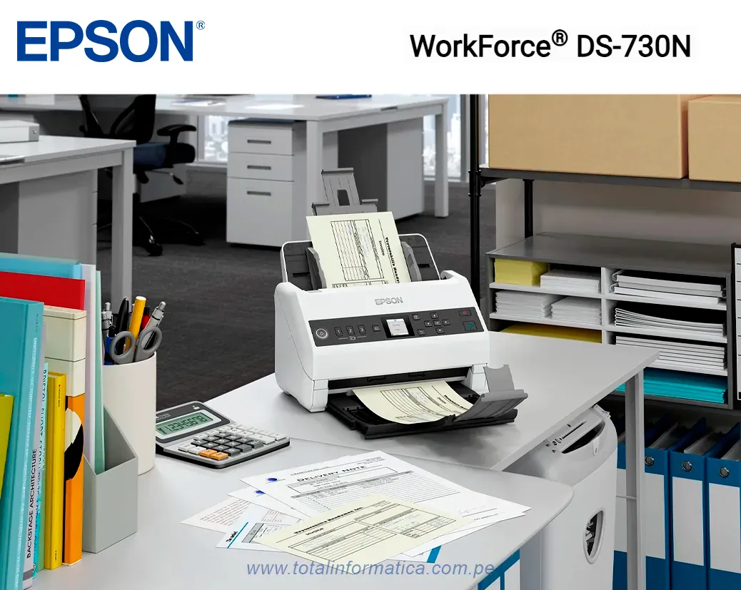 ESCÁNER Epson DS-730N a color A4 / 40ppm / USB / LAN. - imagen 4