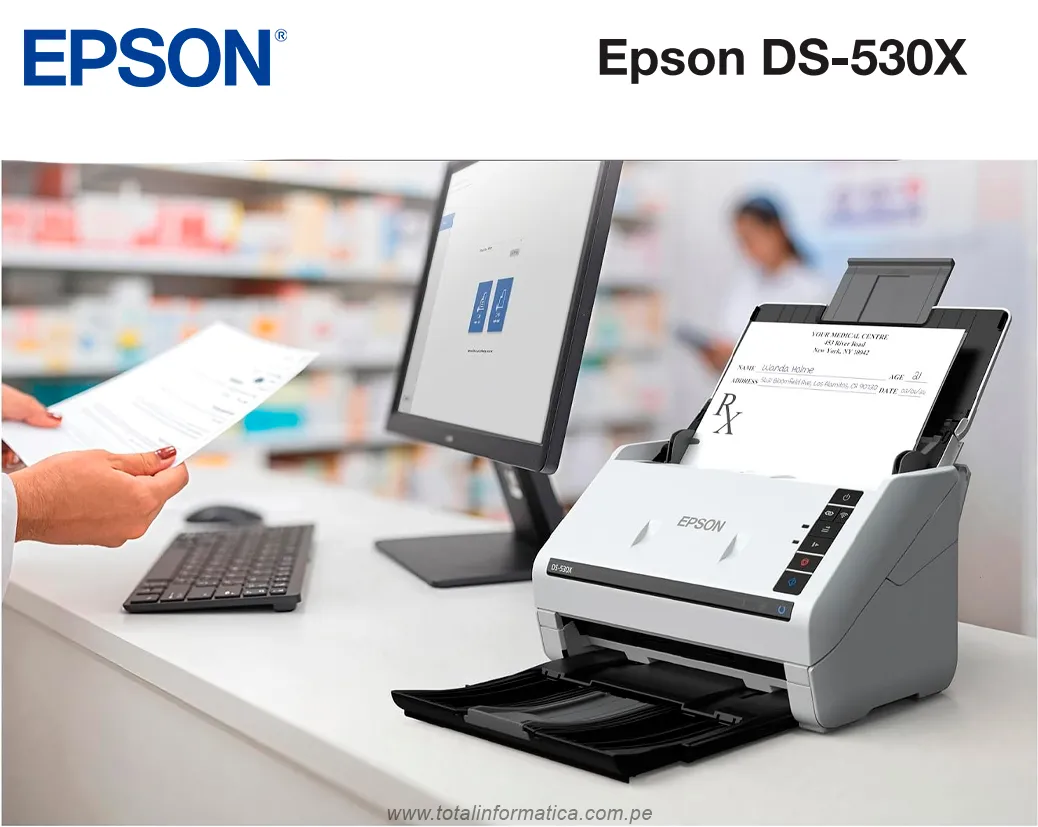 ESCÁNER Epson DS-530X DÚPLEX 45ppm ADF. - imagen 3