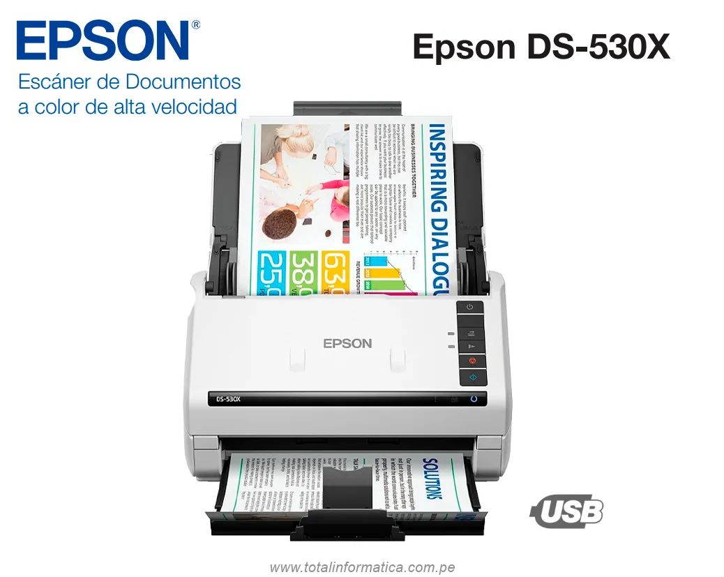 ESCÁNER Epson DS-530X DÚPLEX 45ppm ADF. - imagen 1