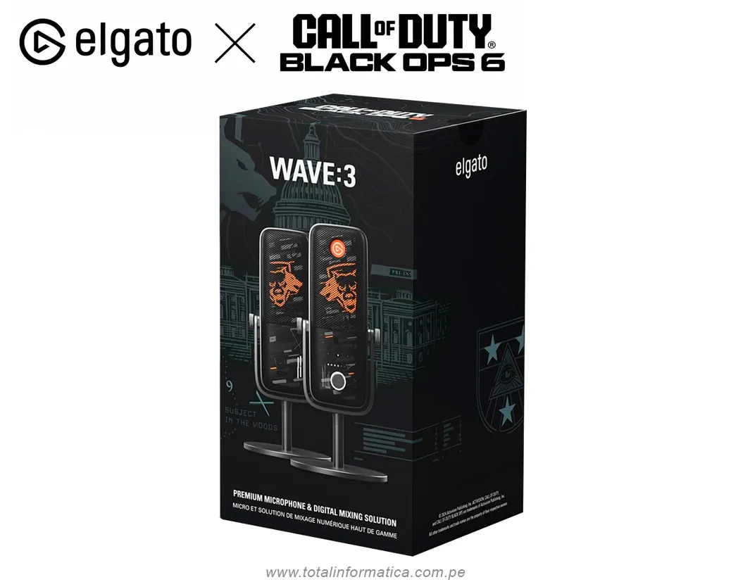 MICROFONO Gaming Elgato Wave 3 CALL OF DUTY BLACK Ops 6 Edition. - imagen 2