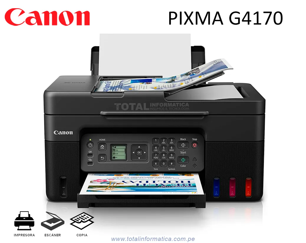 Canon PIXMA G4170 Multifuncional WiFi USB ADF Color - imagen 2