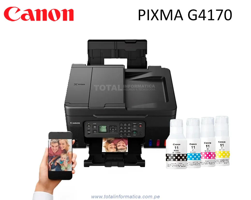Canon PIXMA G4170 Multifuncional WiFi USB ADF Color - imagen 3