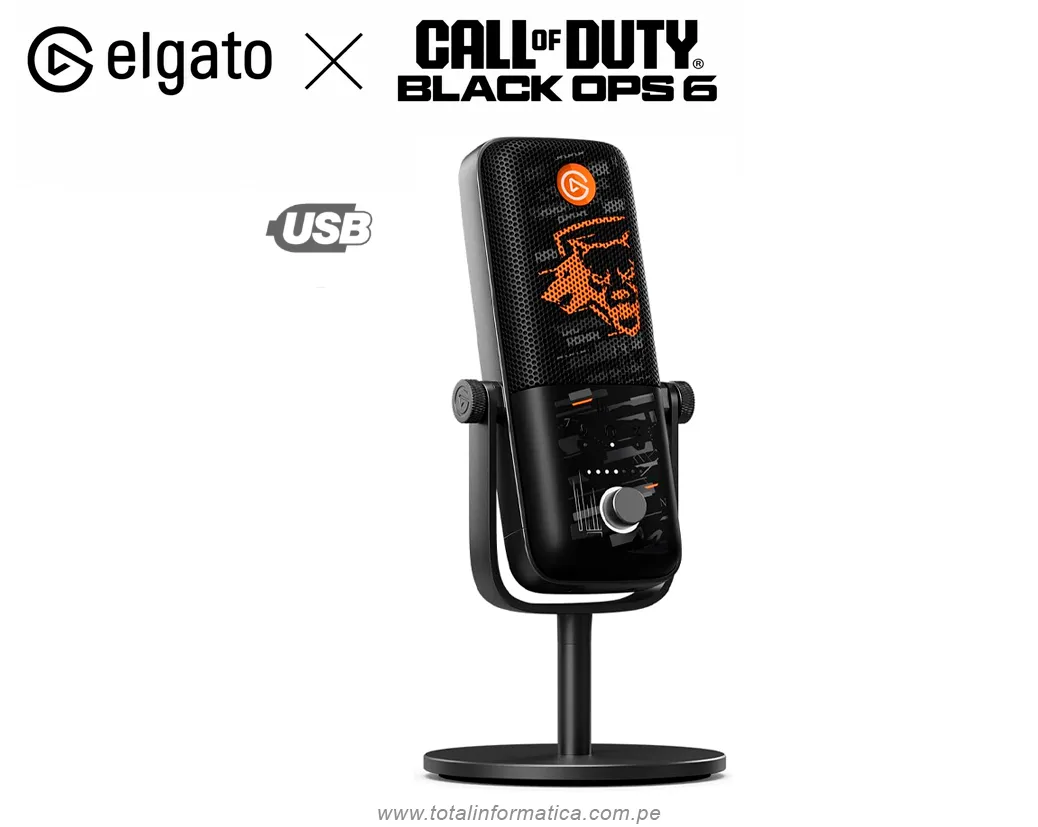 MICROFONO Gaming Elgato Wave 3 CALL OF DUTY BLACK Ops 6 Edition. - imagen 1