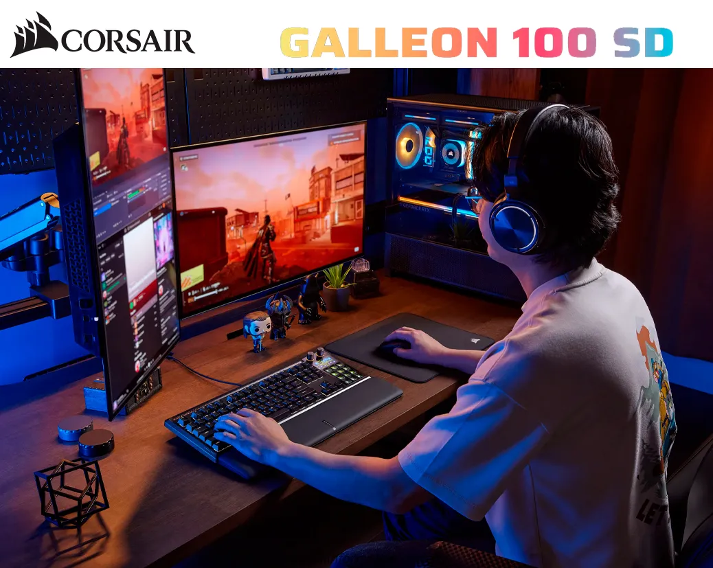 TECLADO Corsair GALLEON 100 SD Stream Deck USB (CH-912A31I-NA) - imagen 4