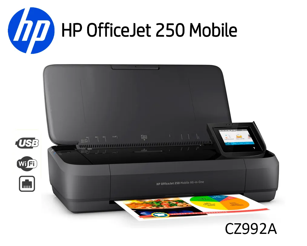 Impresora Multifuncional HP OfficeJet 250 CZ992A Mobile Portátil WiFi/BLE/USB - imagen 2