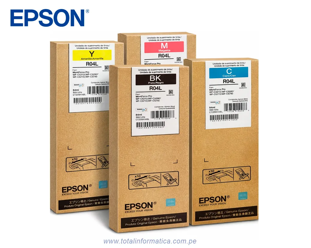 Bolsa de Tinta Epson R04X T942120-AL Original Black - WorkForce Pro WF-C5710 / WF-C5790 - imagen 3