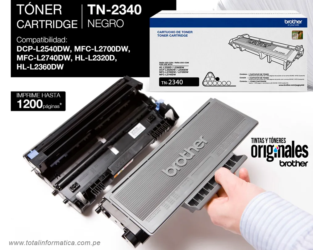 TONER BROTHER TN2340 BLACK PARA HL-L2360DW  - imagen 3