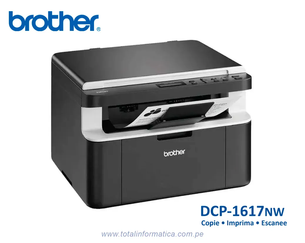 Impresora Brother DCP-1617NW | Láser Multifunción 21ppm con Wi-Fi - imagen 2
