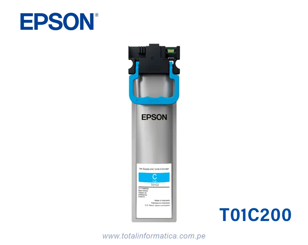 Bolsa de Tinta Epson T01C200 Cian para WorkForce Pro C579R - imagen 2