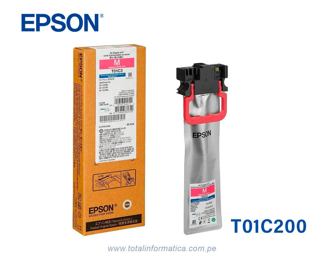 Bolsa de Tinta Epson T01C300 Magenta para WorkForce Pro C579R - imagen 1