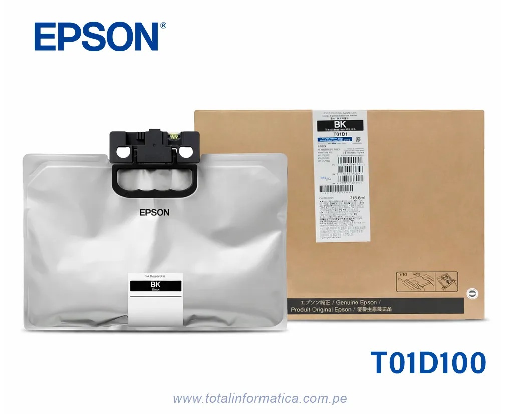 Bolsa de Tinta Epson T01D100 Negra de Alta Capacidad para WorkForce Pro WF-C579R - imagen 2
