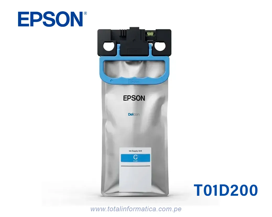 Bolsa de Tinta Epson T01D200 Cian de Alta Capacidad para WorkForce Pro WF-C579R - imagen 2