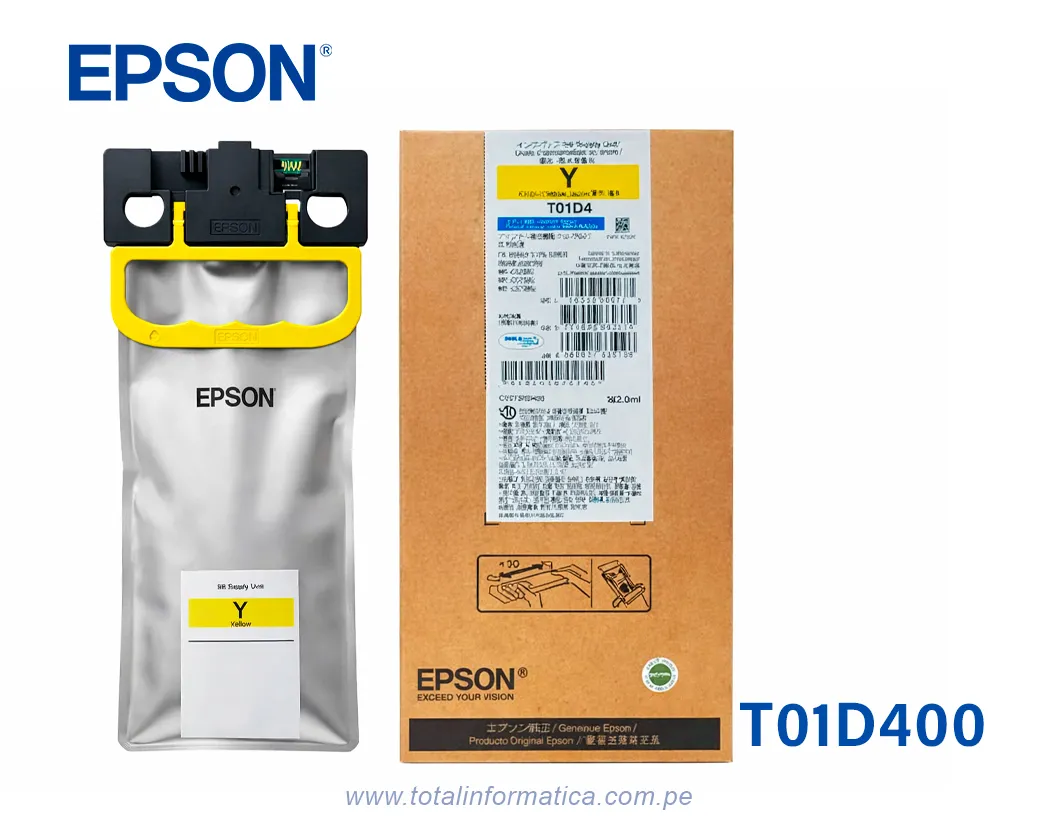 Bolsa de Tinta Epson T01D400 Yellow de Alta Capacidad para WorkForce Pro WF-C579R - imagen 1
