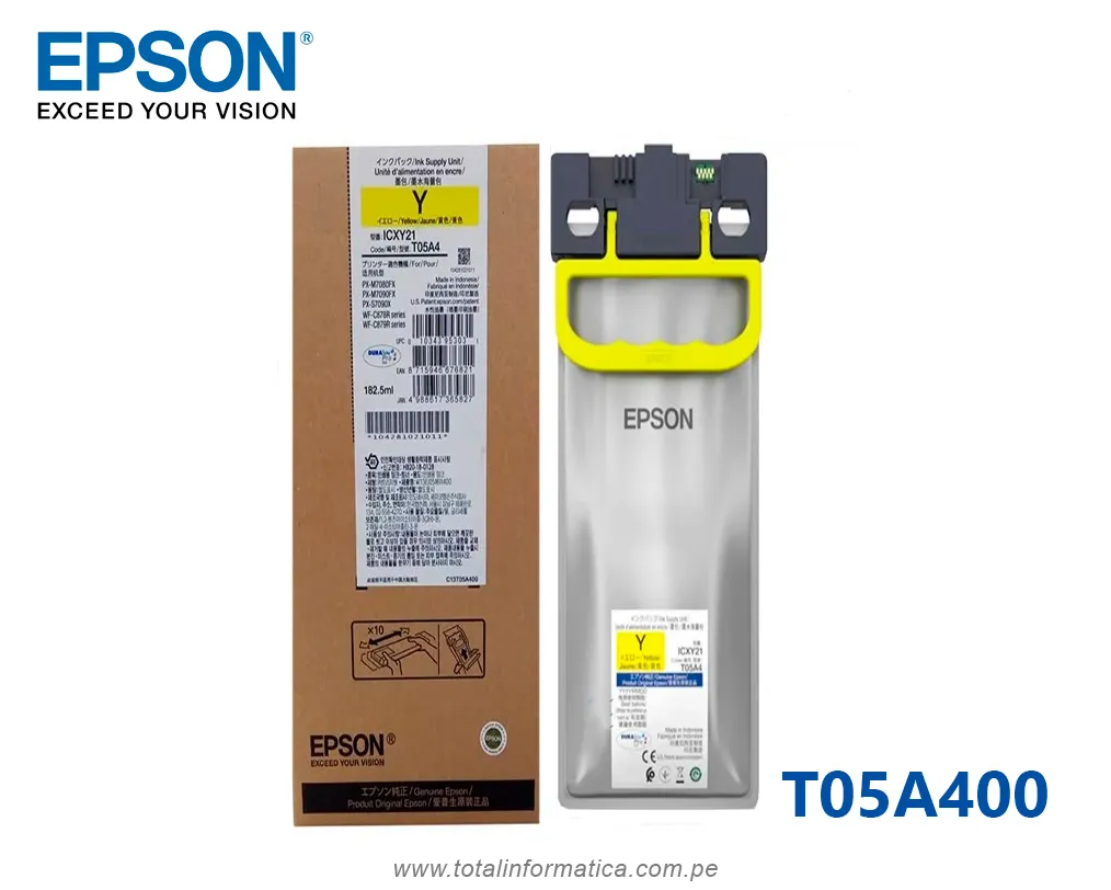 Tinta Estándar Epson T05A T05A400 Yellow para WorkForce Pro WF-C878R - imagen 1