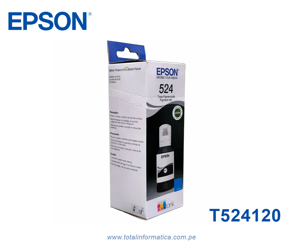 Tinta Epson T524120 Negro Original 7500 Páginas – Compatible EcoTank L6580, L15150, L15160 - imagen 2