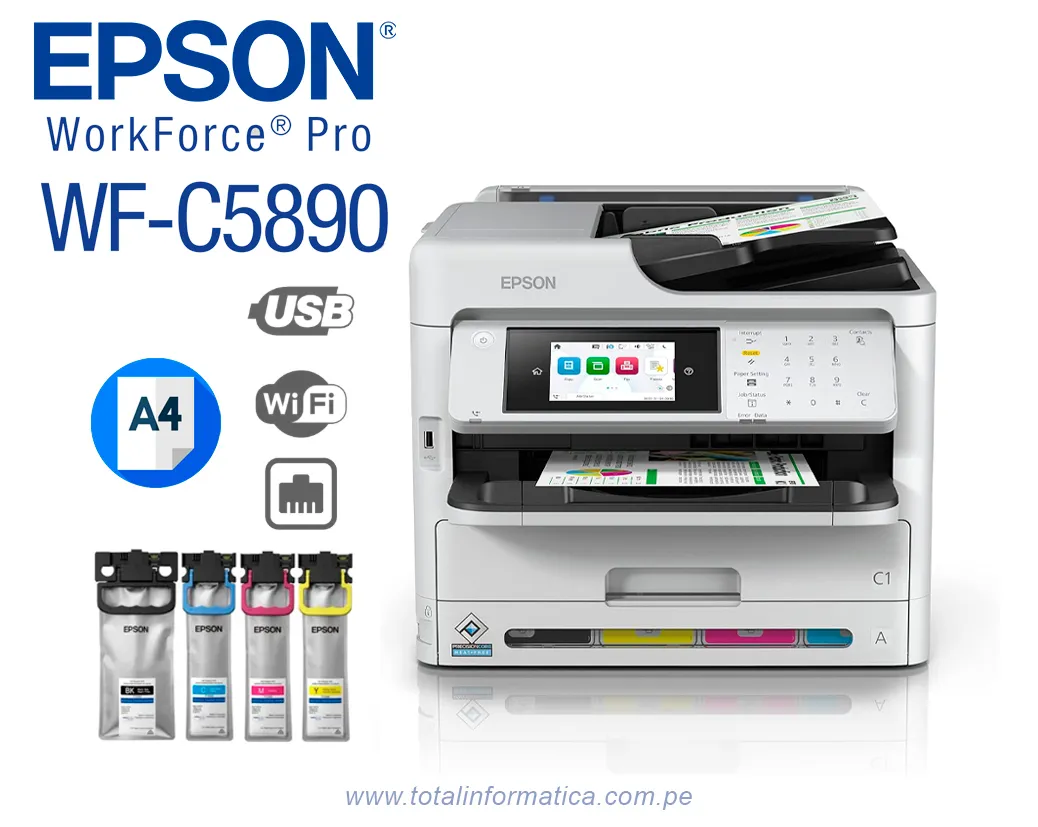 Multifuncional Epson WorkForce Pro C5890 WiFi Fax y Red - imagen 1