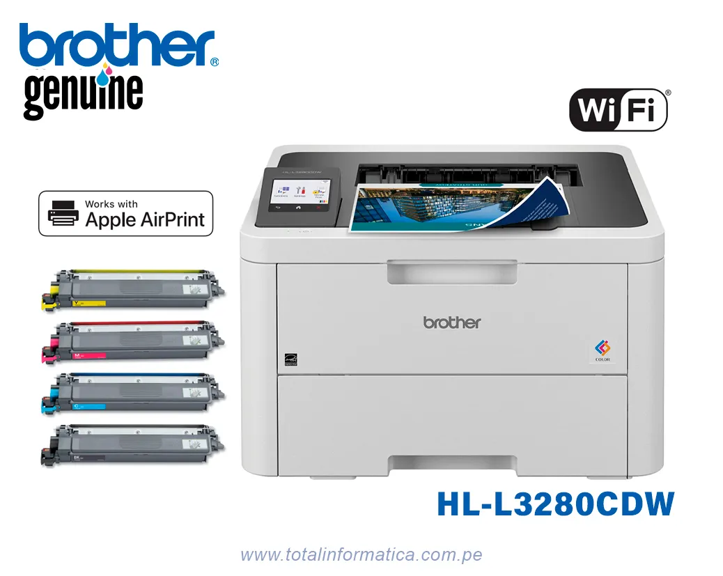 Impresora Brother HL-L3280CDW Láser Color WiFi/26ppm - imagen 1